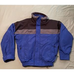 Men’s Small Columbia Bugaboo Blue Ski Jacket With Removable Fleece Liner